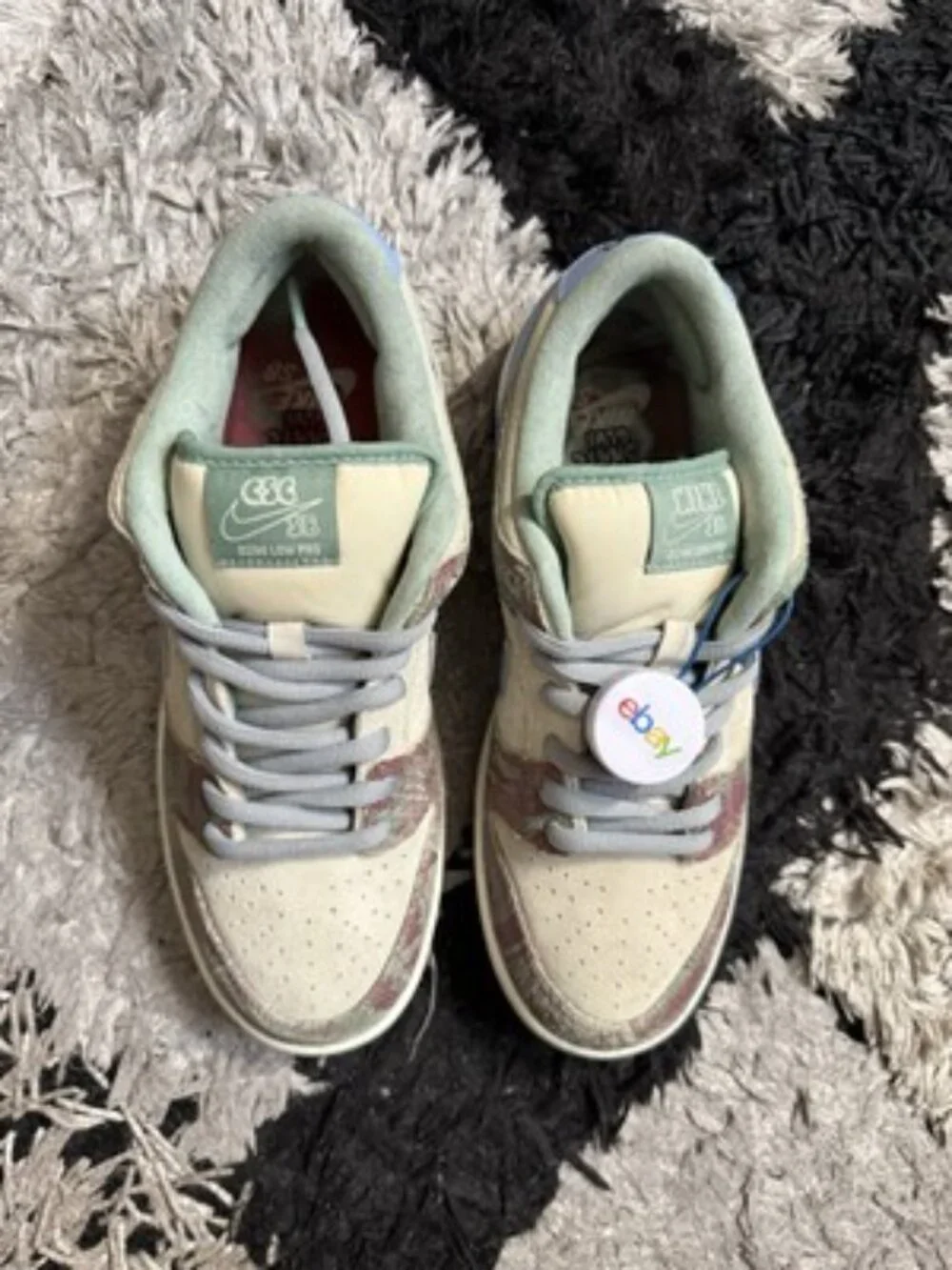 Nike Crenshaw Skate Club x Dunk SB Low Ivory Suede FN4193-100 Size 8.5